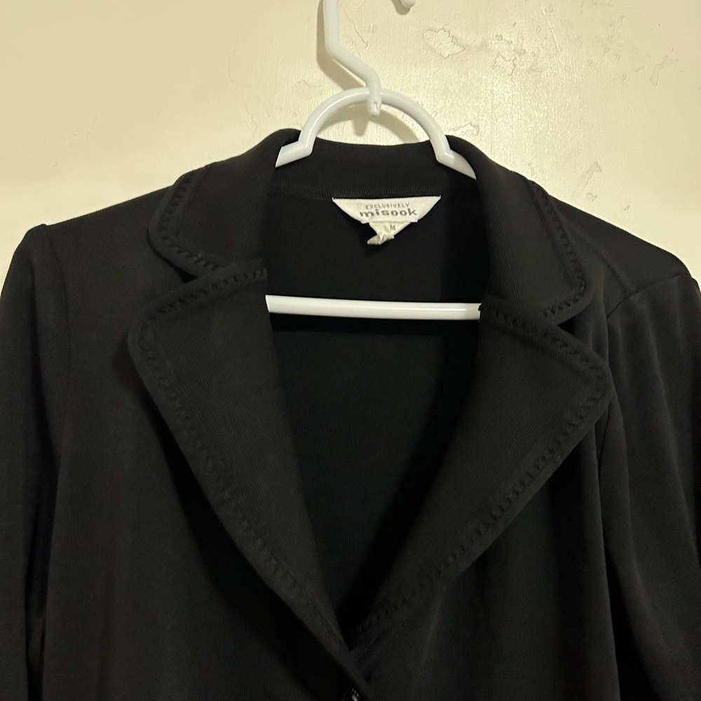 Misook black‎ blazer size medium - Picture 5 of 8